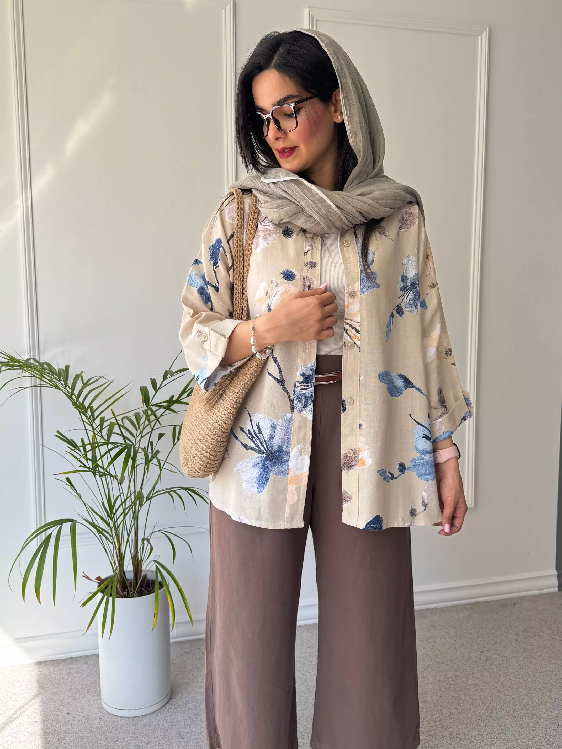 مانتو شومیزی گندم